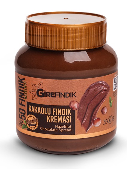 Girefındık Kakaolu Fındık Kreması Cam Kavanoz 350 gr x 4