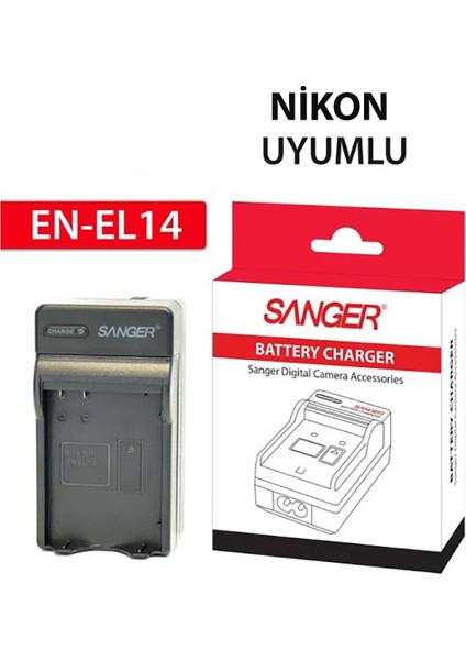 Nikon EN-EL14 Batarya Uyumlu Şarj Cihazı