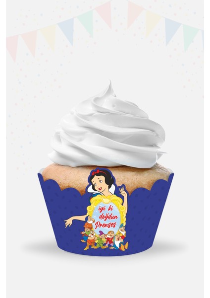Pamuk Prenses Cupcake Sargısı 8'li