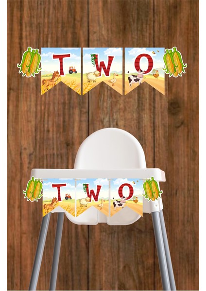 Çiftlik Konsepti Two Banner *kalın Kağıt