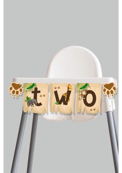 Safari Konsepti Two Banner *kalın Kağıt