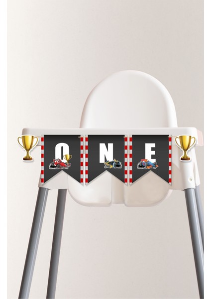 Yarış Arabası One Banner *kalın Kağıt