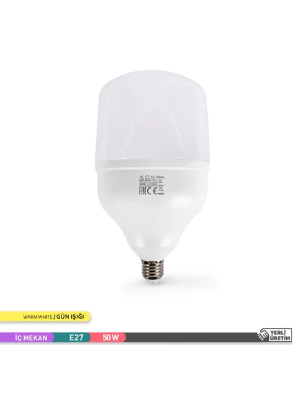 T140 Led Ampul 3000K Gün Işiği 4400Lm 220-240V 50W E27