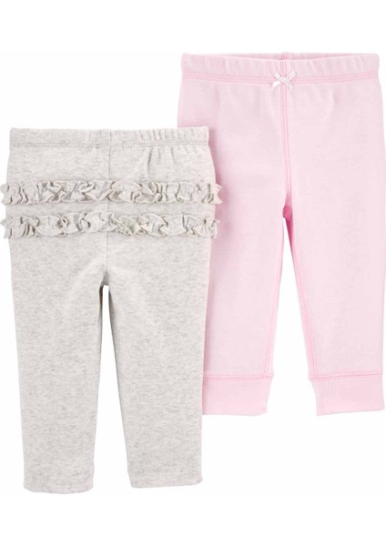 Kız Bebek Pantolon Set 2'li Paket