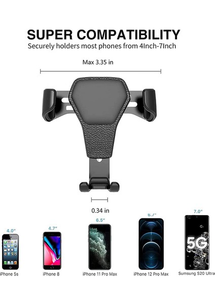 Araç Hava Çıkışı Cep Telefonu Tutacağı (Yurt Dışından)