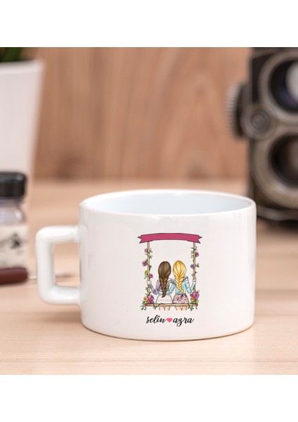 Kişiye Özel Best Friends Salıncak Tasarım Fincan