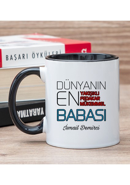 Kişiye Özel Dünyanın En Iyi Babası Siyah Kupa Bardak