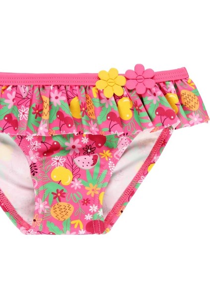 Kız Çocuk Meyve Desenli Mayo Pembe modelleri