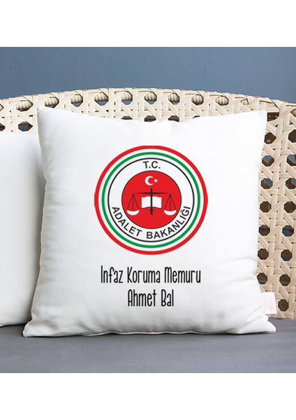 Kişiye Özel Infaz Koruma Memuru Kare Yastık