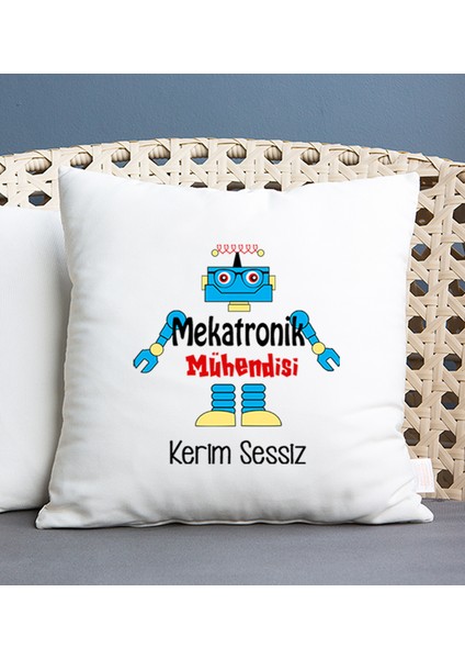 Kişiye Özel Mekatronik Mühendisi Kare Yastık
