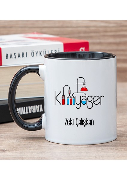 Kişiye Özel Kimyager Siyah Kupa Bardak