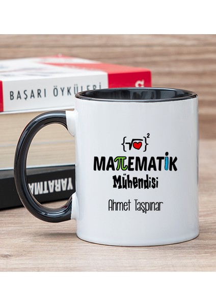 Kişiye Özel Matematik Mühendisi Siyah Kupa Bardak