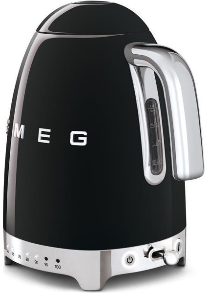 Smeg Siyah Isı Ayarlı Kettle KLF04BLEU