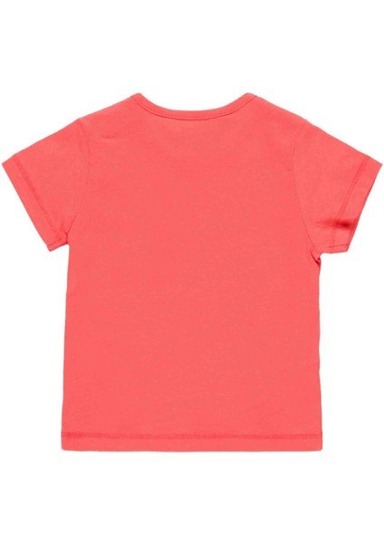 Kız Çocuk Tukan Baskılı Kısa Kollu Tişört Kırmızı fiyatları