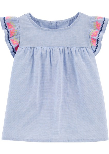 B'Gosh Kız Bebek Bluz Mavi