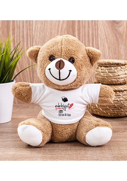 Kişiye Özel Edebiyat Öğretmeni Peluş Ayı