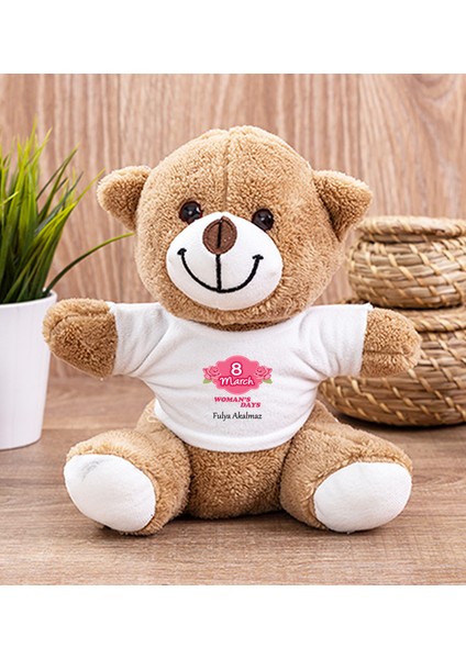Kişiye Özel Kadınlar Günü Hediyesi Peluş Ayı