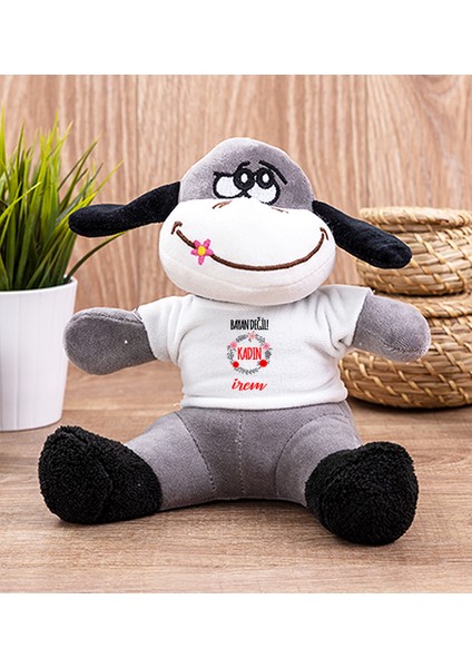 Kişiye Özel Bayan Değil Kadın Peluş Eşek