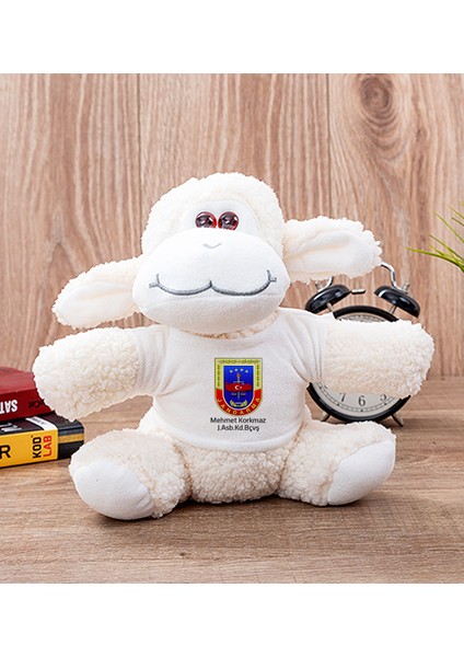 Kişiye Özel Jandarma Logolu Peluş Koyun