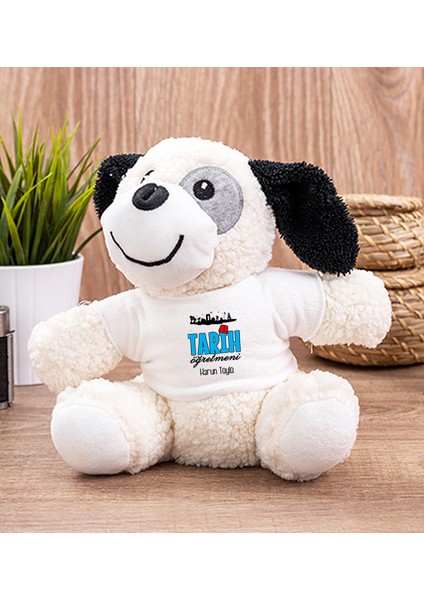 Kişiye Özel Tarih Öğretmeni Peluş Köpek