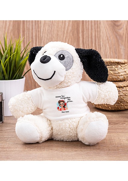 Kişiye Özel Övmeyeceksen Hiç Yazma Peluş Köpek