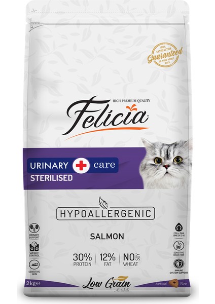 Az Tahıllı 2 kg Sterilised Somonlu Hypoallergenic Kedi Maması