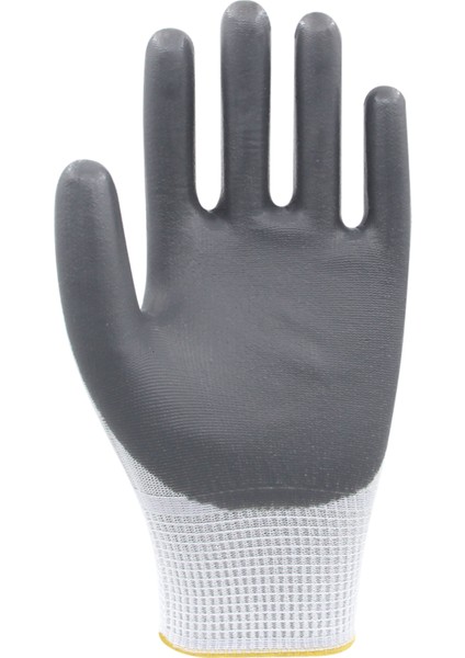 Beybi Pn5 Polyester Örme Nitril Eldiven Gri No:10 12'li Peket
