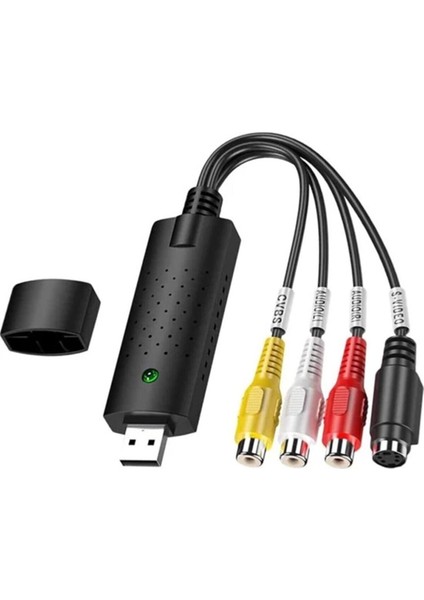 USB Rca Capture Easycap Kamera Uydu Kayıt Kartı Video Kayıt Analog Kaydedici Görüntü Ses