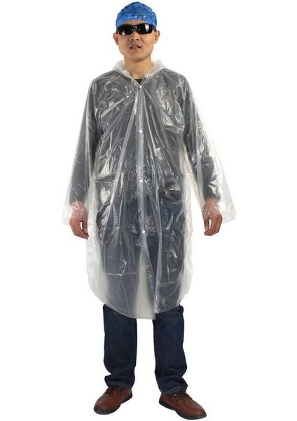 Poşet Yağmurluk Unisex 5'li Şeffaf Kullan At Yağmur Toz Poşet Koruyucu