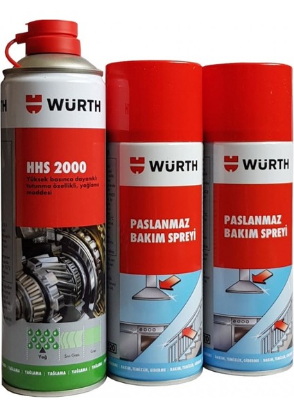 Paslanmaz Bakım Spreyi 2 Li + Yağlama Spreyi