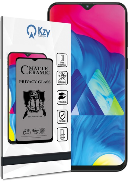 Samsung Galaxy M10 Tam Kaplayan Mat Seramik Nano Esnek Hayalet Ekran Koruyucu