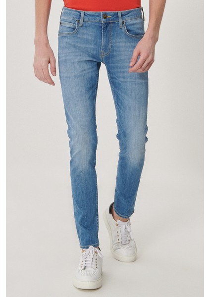 Malone Skinny Fit Normal Bel Denim Esnek Jean Kot Pantolon