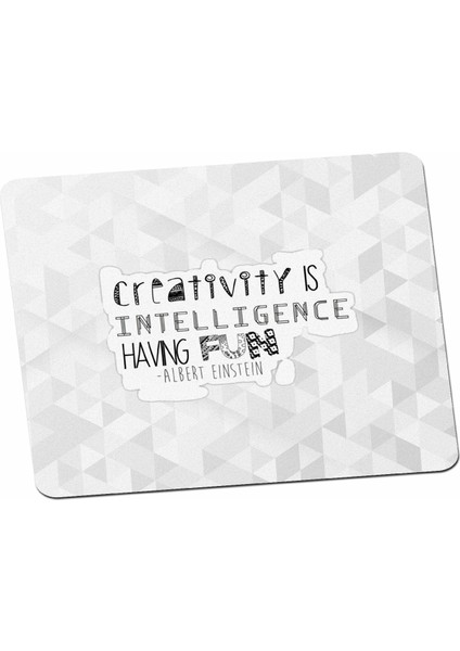 Albert Einstein Sözleri Sticker Mouse Pad