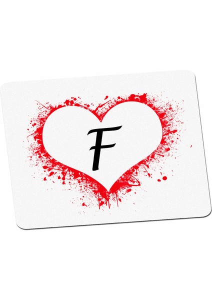 F Harfi Kalp Mouse Pad