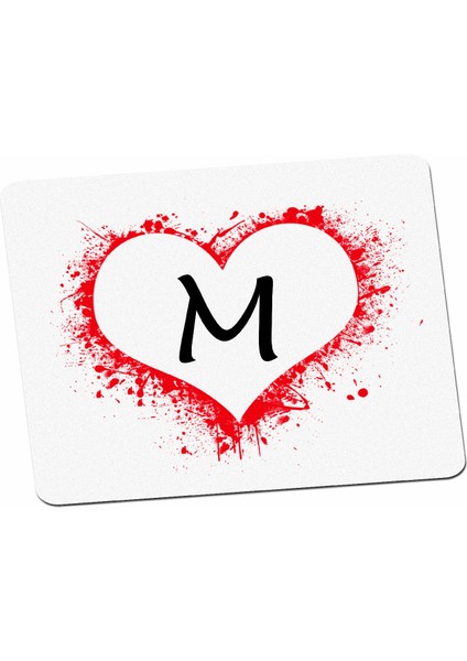 M Harfi Kalp Mouse Pad