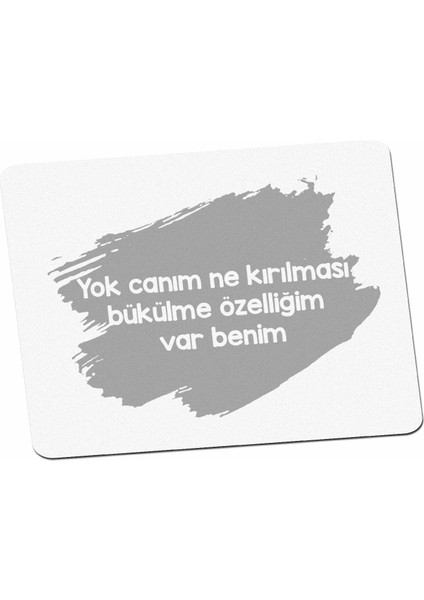 Komik Sözlü Bükülme Özelliği Mouse Pad