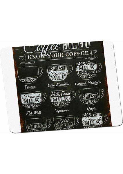 Coffe Menu Mouse Pad