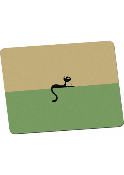 Minimal Kedi Mouse Pad