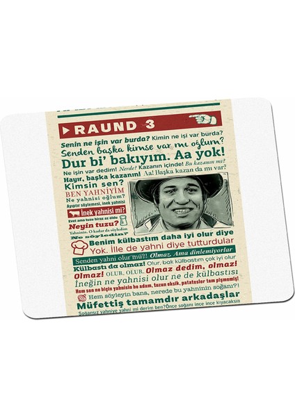 Hababam Müfettiş Raund3 Mouse Pad