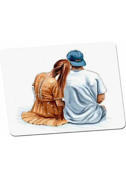 Cool Çift Romantik Mouse Pad