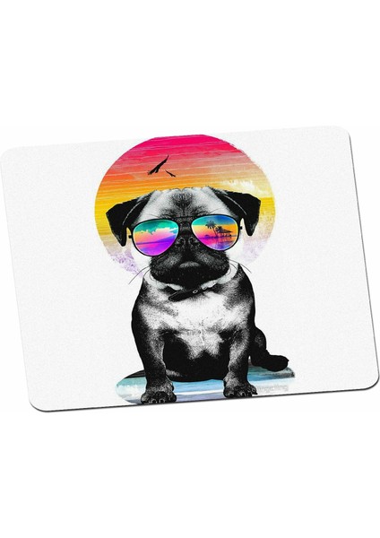 Cool Dog Renkli Tasarım Mouse Pad