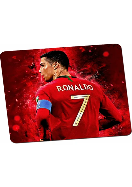 Panorama Ajans Futbolcu Cristiana Ronaldo Kırmızı Tasarım Mouse Pad