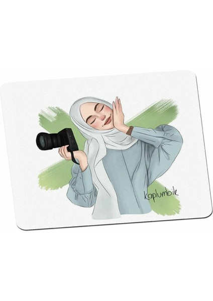 Fotoğrafçı Kız Tasarım Mouse Pad