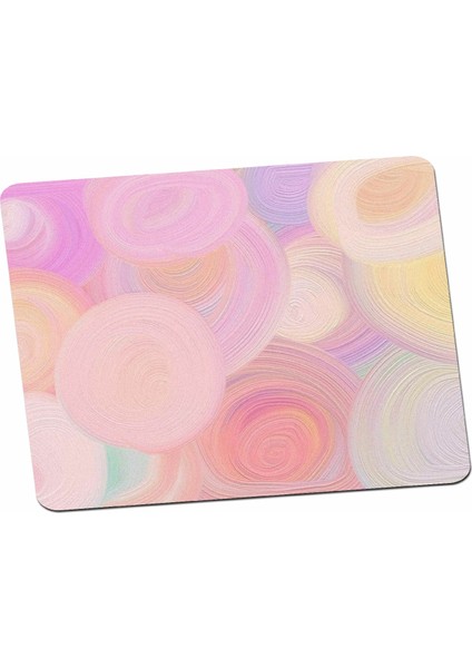 Pastel Dairesel Fırça Izleri Mouse Pad