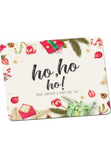 Yeni Yıl Yılbaşı Christmas Noel Baba Ho Ho Ho Mouse Pad