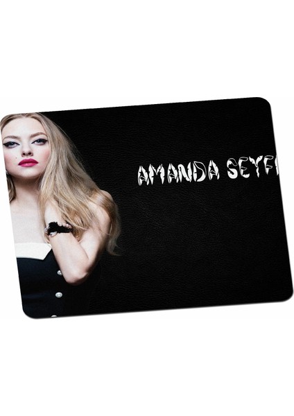 Panorama Ajans Amanda Seyfried Güzel Kadın Siyah Mouse Pad