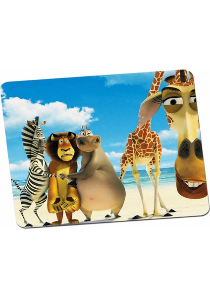 Madagaskar Hayvanlar Alemi Aslan Alex Animasyon Mouse Pad