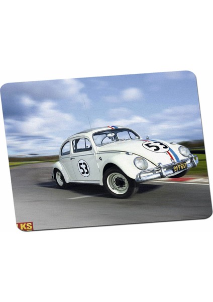Herbie Tam Gaz Vosvos Volkswagen Ralli Yarış Mouse Pad