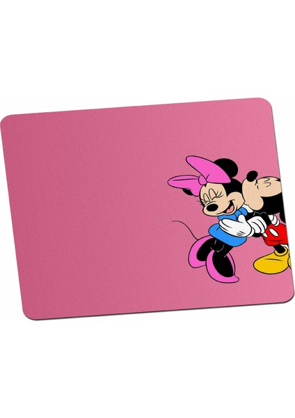 Mickey ve Minnie Mouse Sevgililer Günü Hediye Mouse Pad