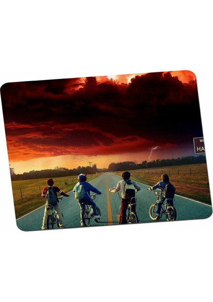 Stranger Things Netflix Dizi Film Severlere Bisiklet Mouse Pad